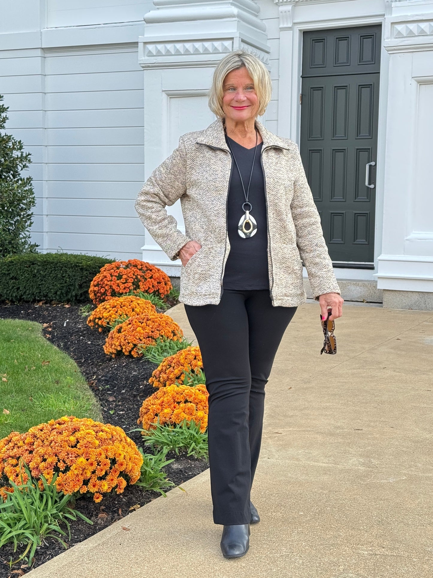 OATMEAL TWEED JACKET