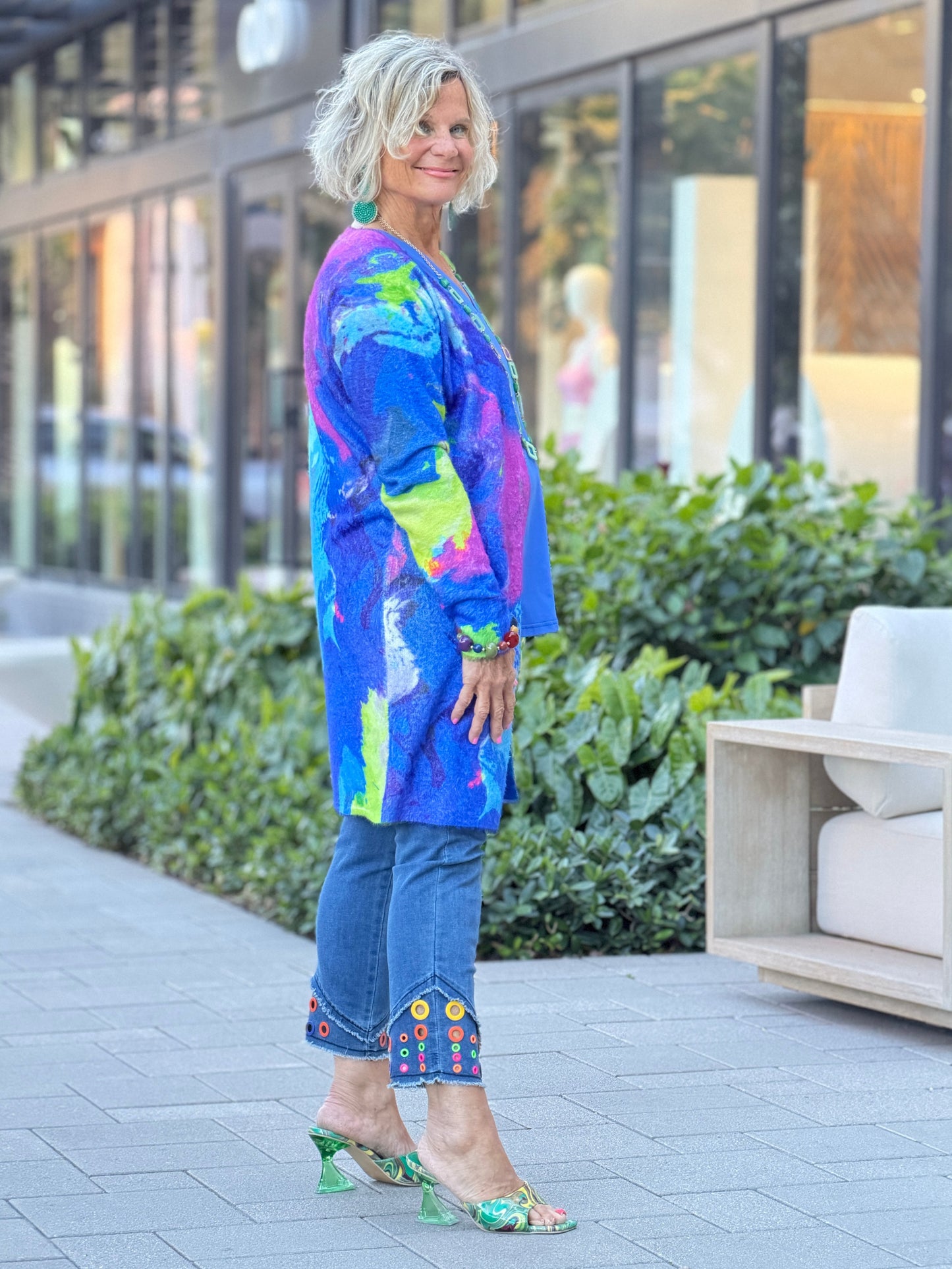 RIVER CRUISE BLUE CARDIGAN