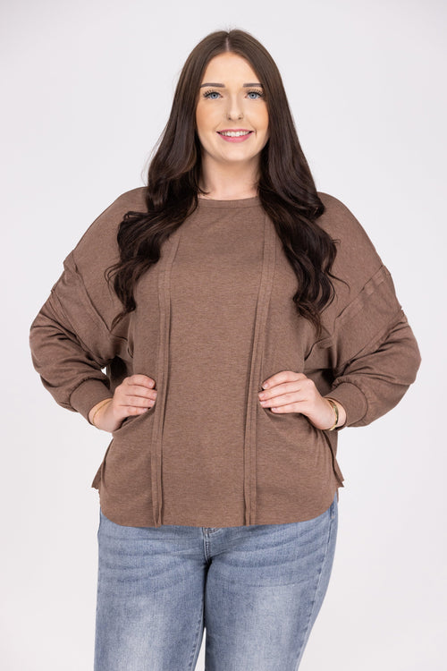 Orchard Day Women's Textured Long Sleeve Top