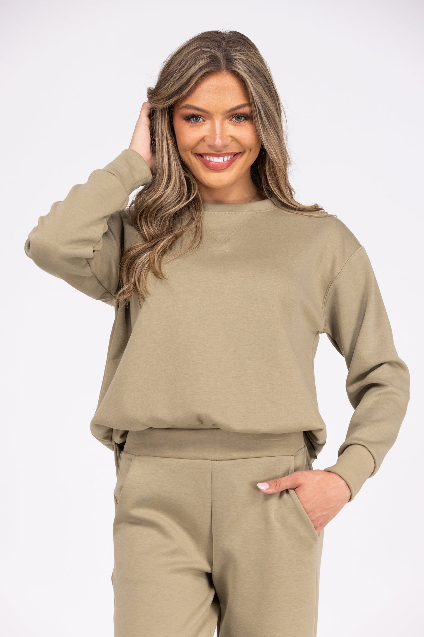 Women's Knit Long Sleeve Lounge Top