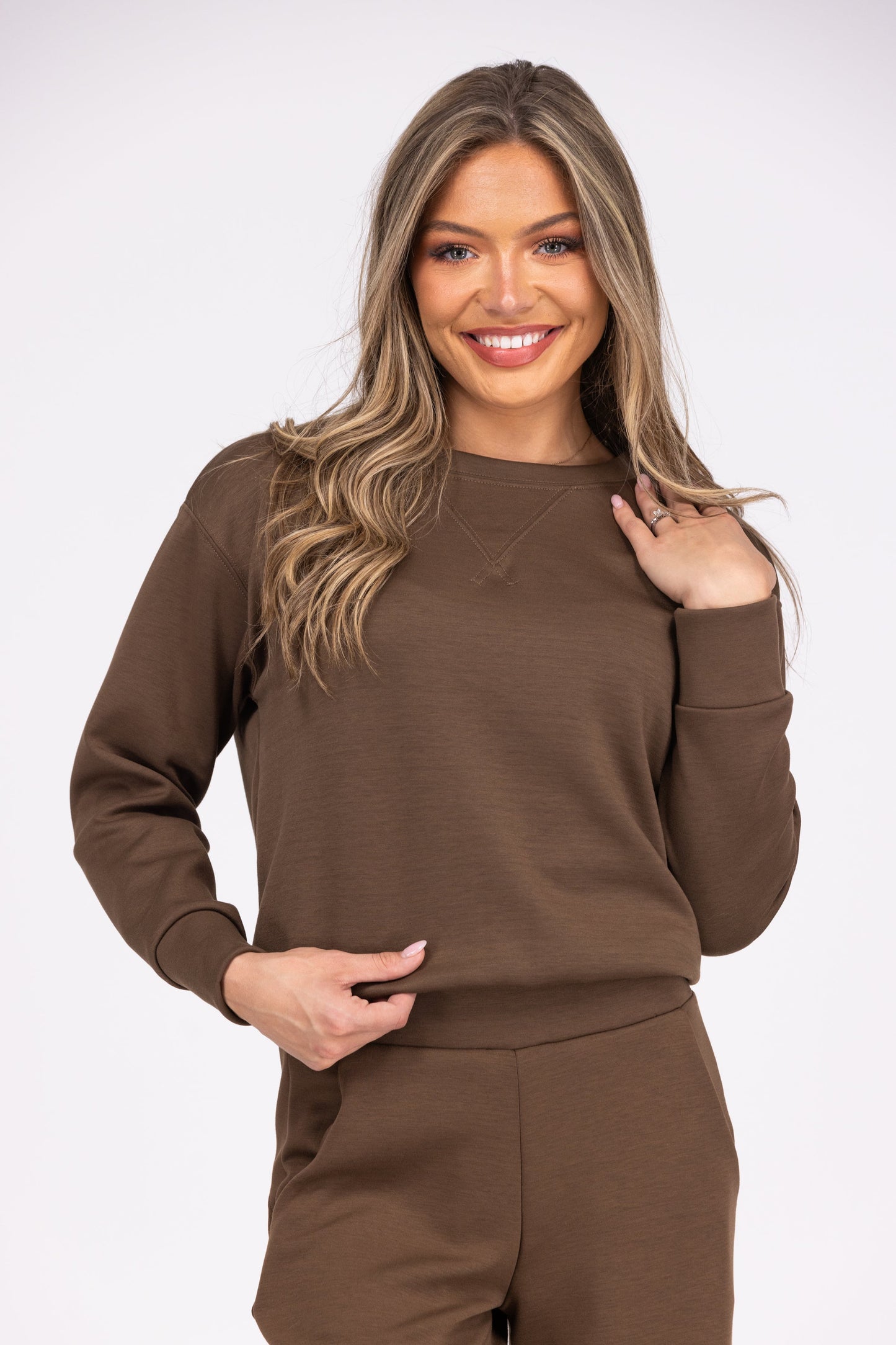 Women's Knit Long Sleeve Lounge Top