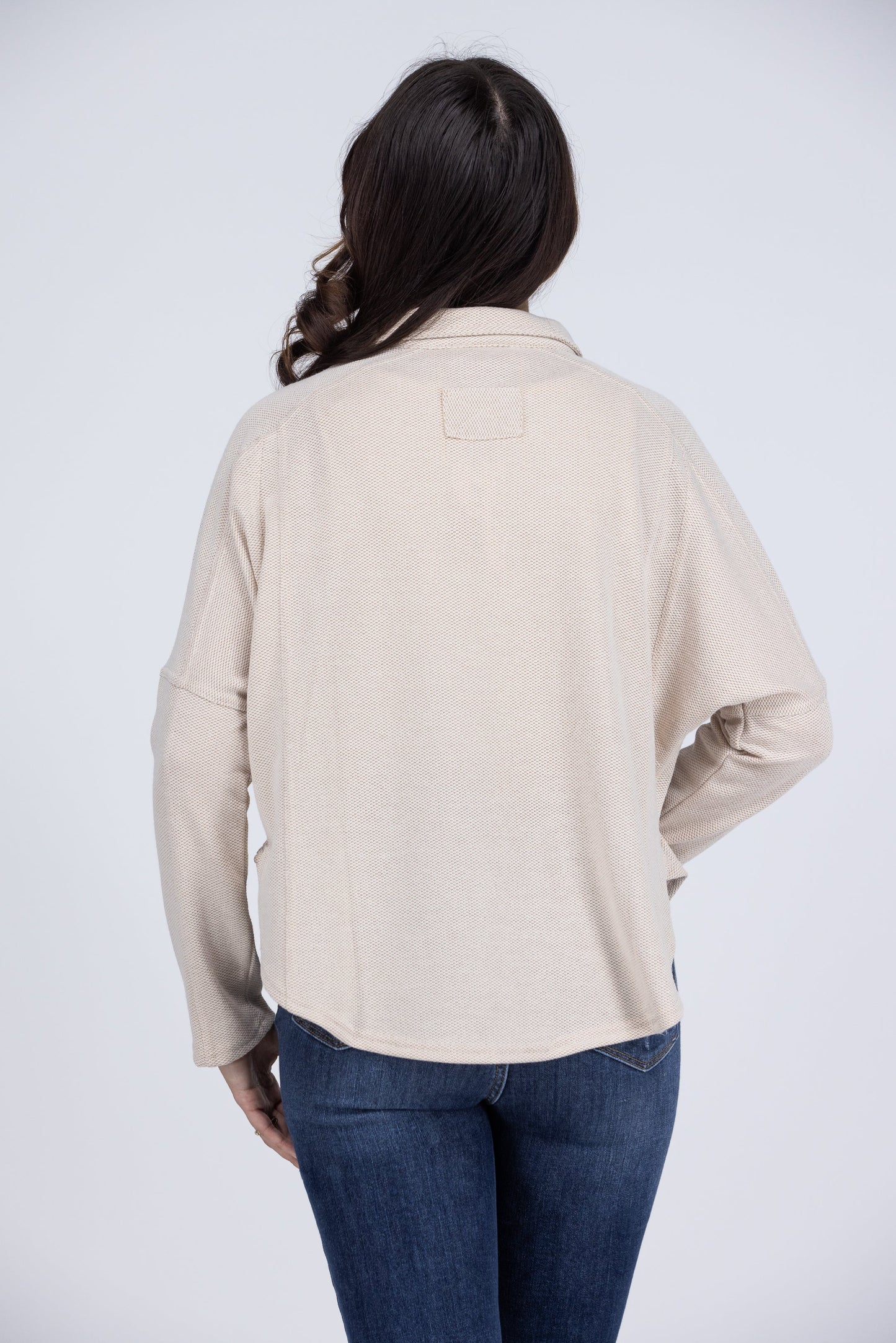 Casual Friday Women's Textured Long Sleeve Top