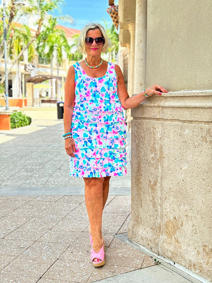 PINK PETALS CHA CHA DRESS