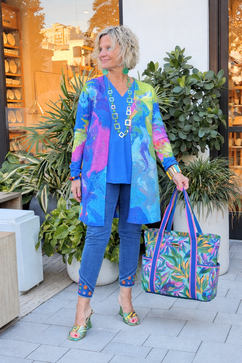 RIVER CRUISE BLUE CARDIGAN