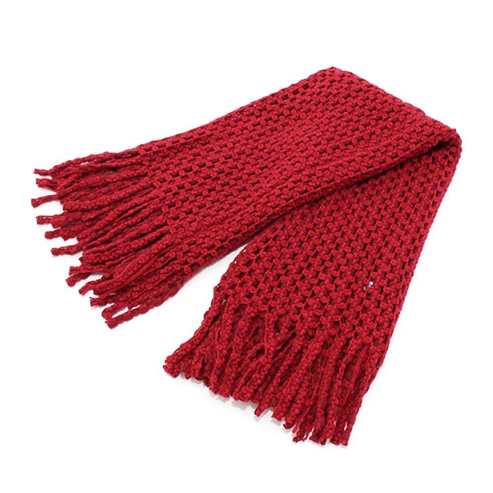 Mini Tube Fringe Scarf