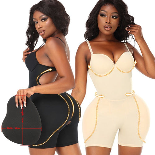 Butt lifter padded shapewear tummy control camisole