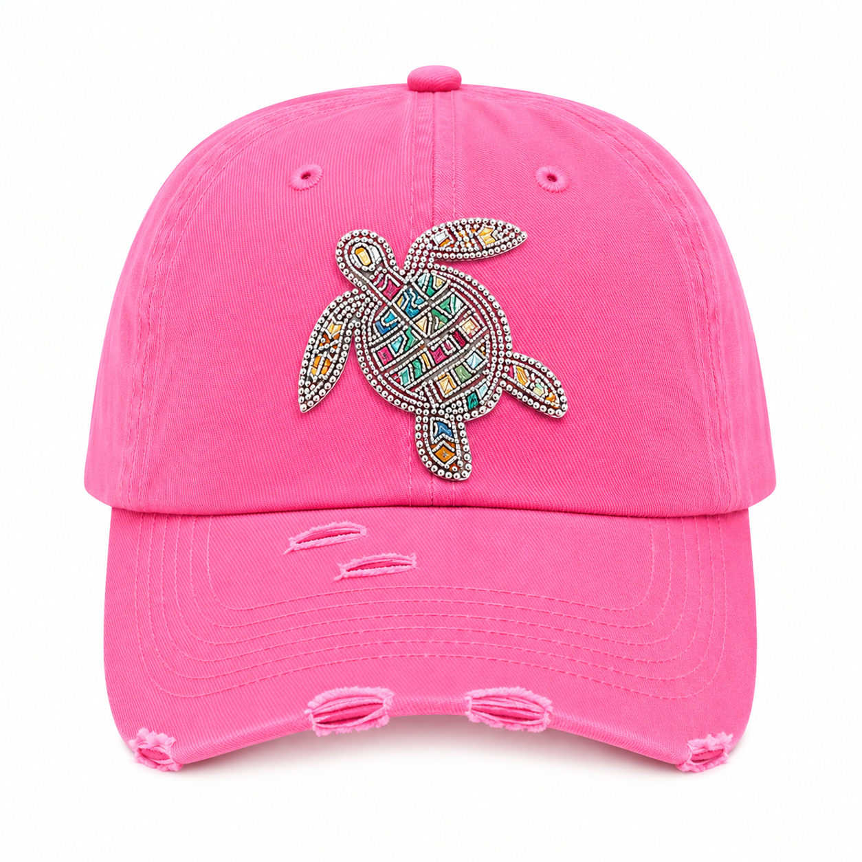 PINK BLING TURTLE HAT