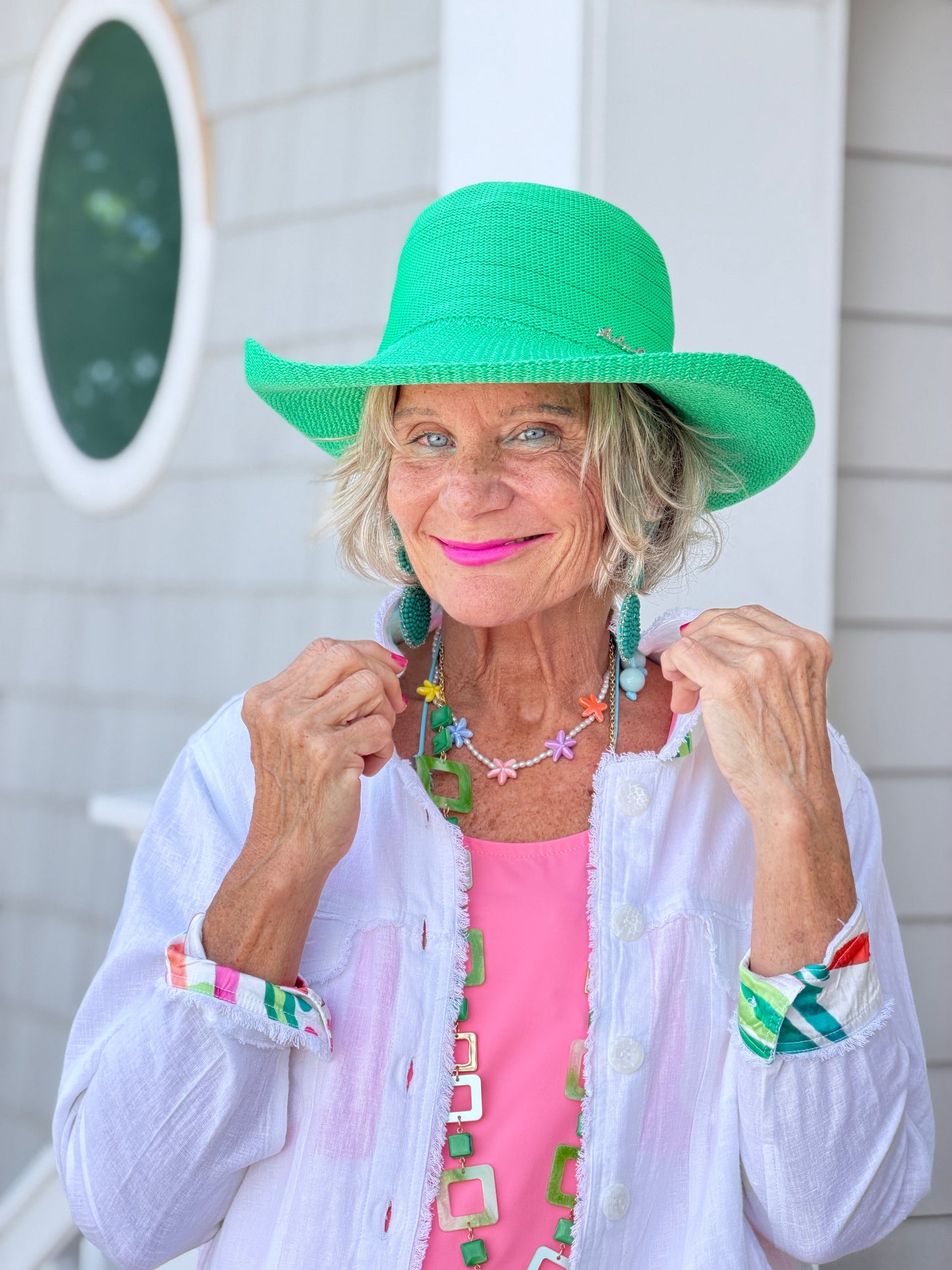 PINK PARADISE GARDEN LINEN JACKET