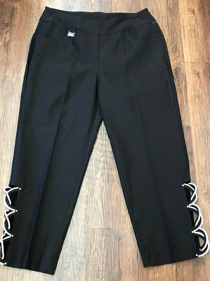 RHINESTONE CAPRI BLACK