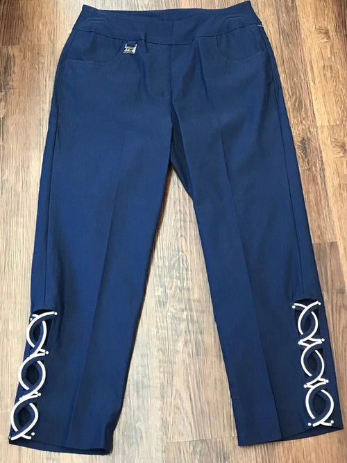 RHINESTONE CAPRI NAVY