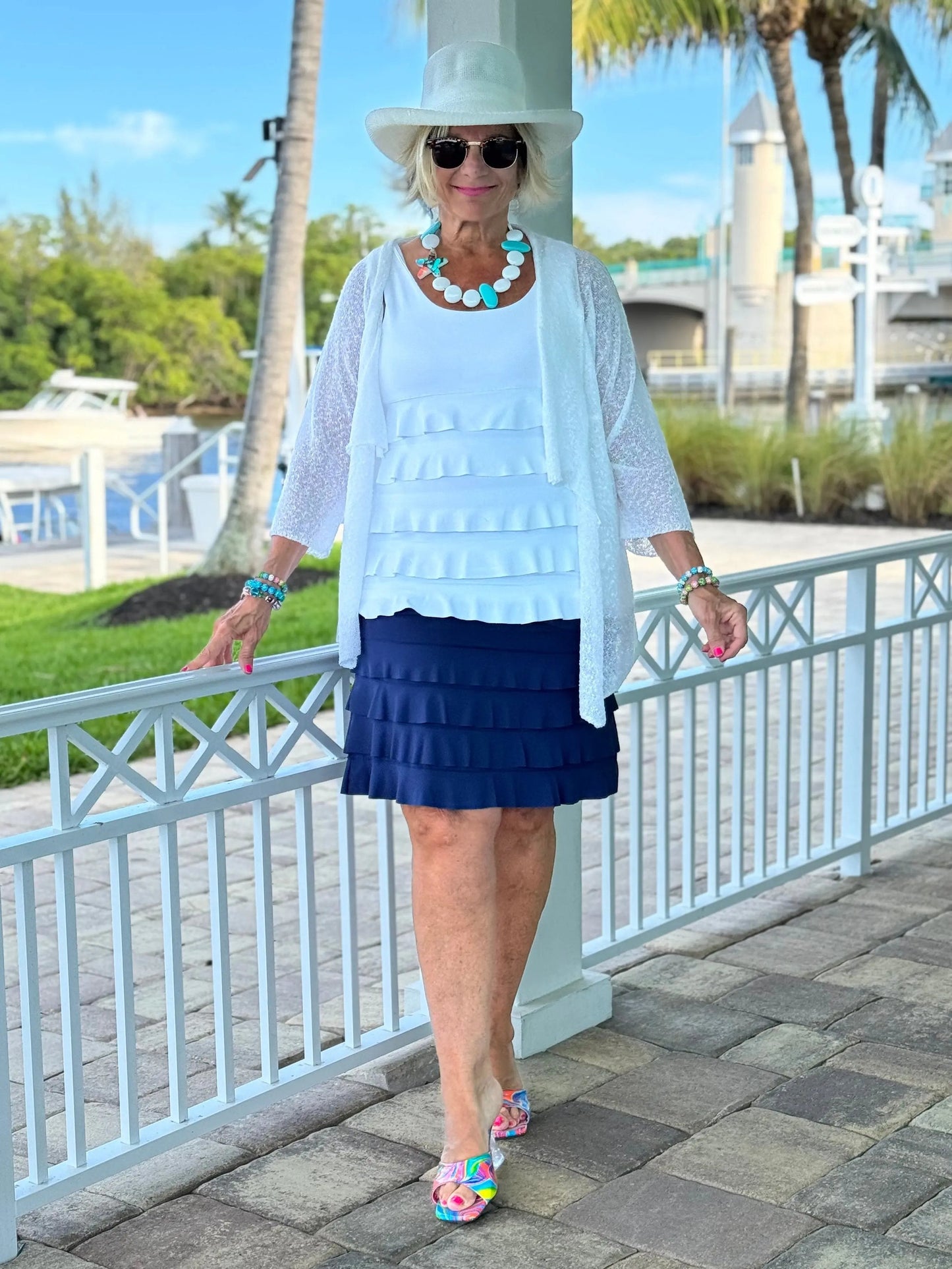 NAVY CHA CHA SKORT