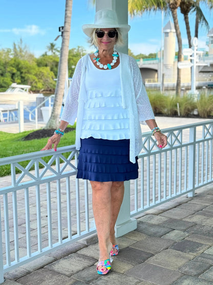 NAVY CHA CHA SKORT