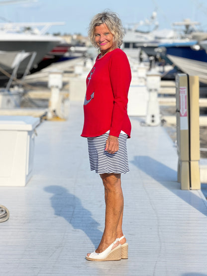 NAUTICAL STRIPE SWEATER