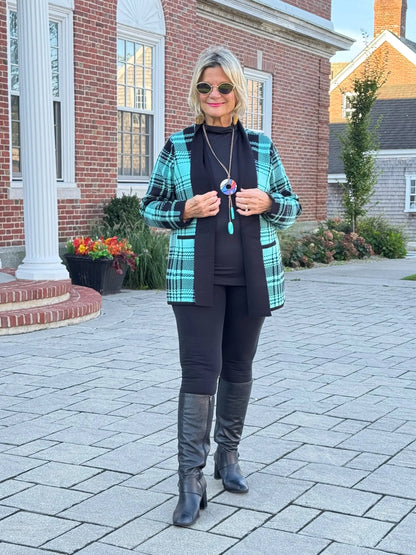 SOUTHERN NIGHTS TEIL POCKET SWEATER