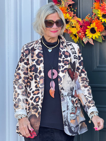 One Size Urban Wild – Leopard Print Blazer