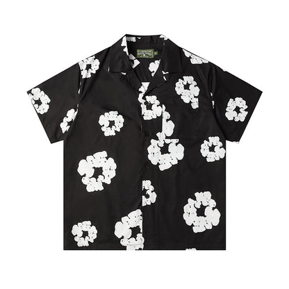 Denim Tears Button-Down Shirt Flower Woven