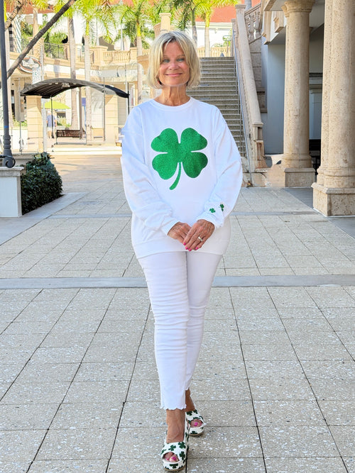 St Patricks Day Glitter Sweatshirt/Irish