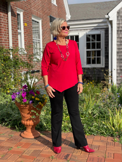 LULU-CRIMSON ASYMMETRIC TOP