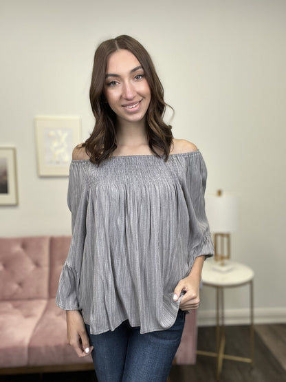Feeling It Women's Woven Long Sleeve Top