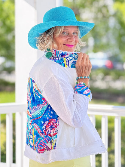 SEASIDE JEWELS LINEN JACKET