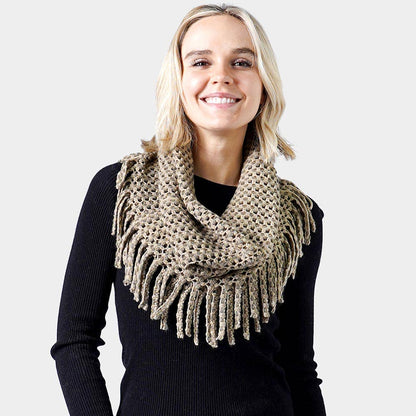 Mini Tube Fringe Scarf
