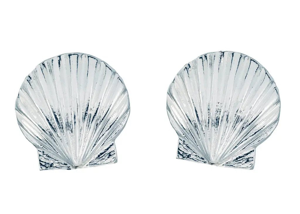 Shell stud earrings