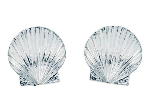 Shell stud earrings
