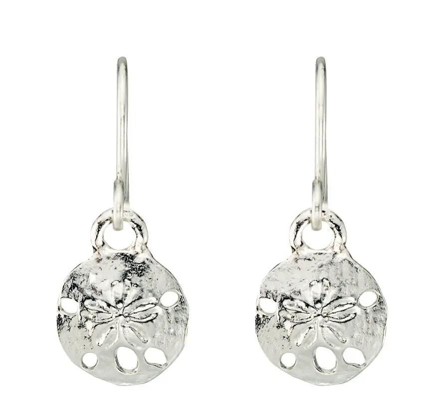 Sandollar dangle earrings