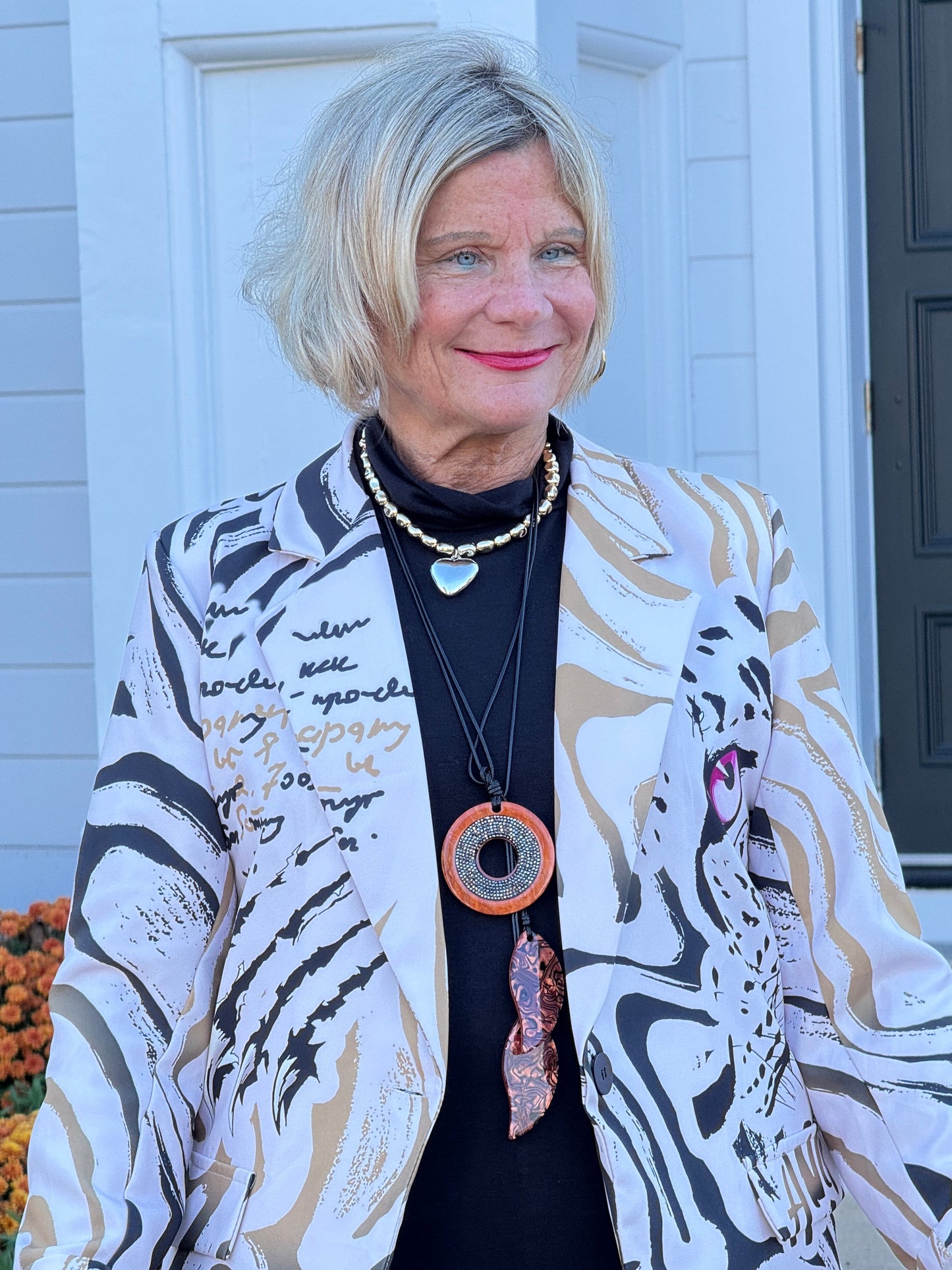 One Size Fierce Panther Print Blazer