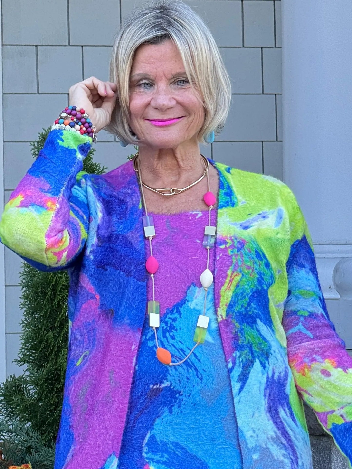 RIVER CRUISE BLUE CARDIGAN