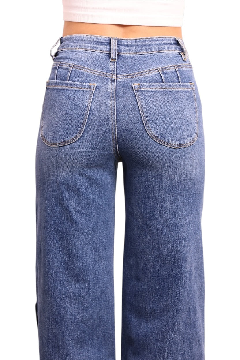 The Auburn High-Rise Tummy Control Wide Leg Jeans - Three Inseams