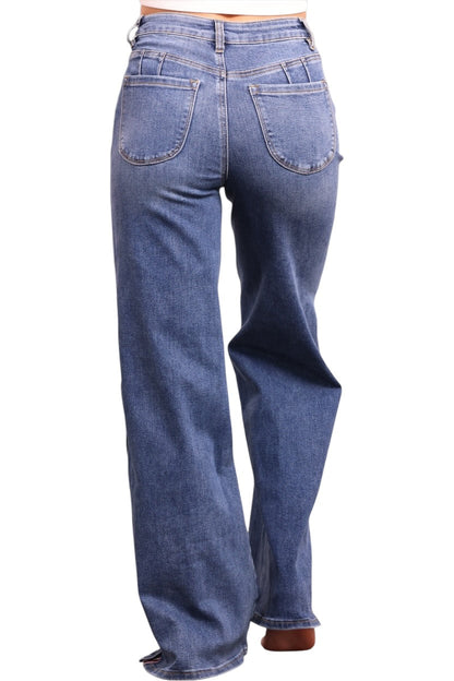 The Auburn High-Rise Tummy Control Wide Leg Jeans - Three Inseams