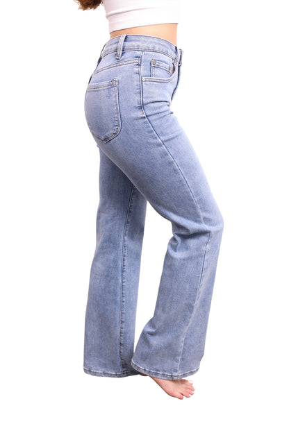 The Tilly High-Rise Tummy Control Relaxed Flare Denim - Three Inseams