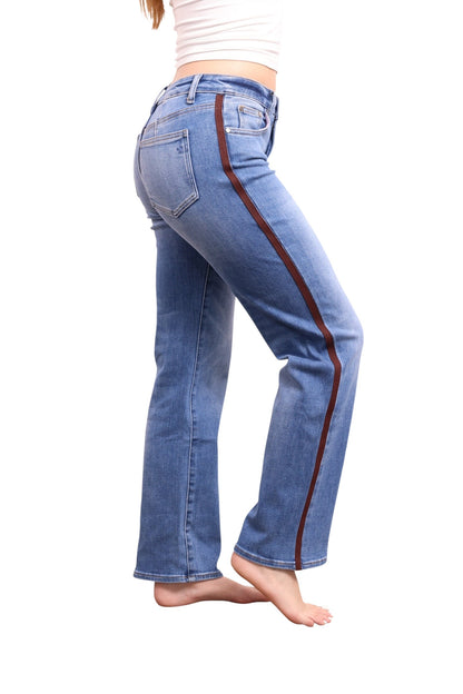 The Hattie Mid-Rise Tummy Control Relaxed Straight Leg Jeans