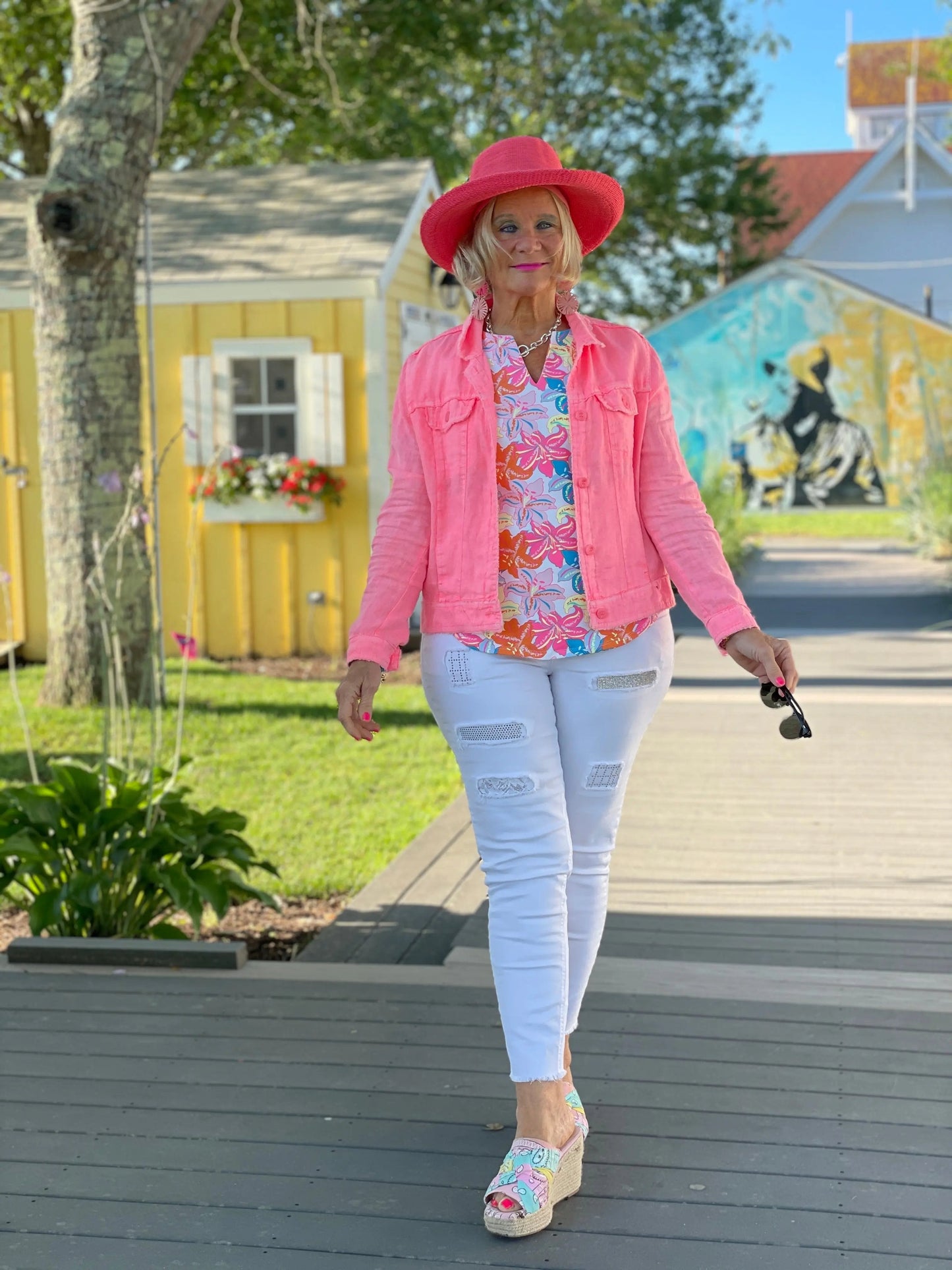 PALM BEACH GARDEN SHORT SLEEVE TOP
