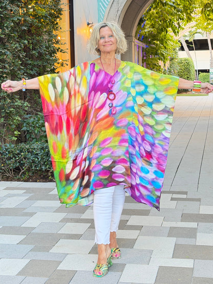 Painted Ovals Modal Kaftan