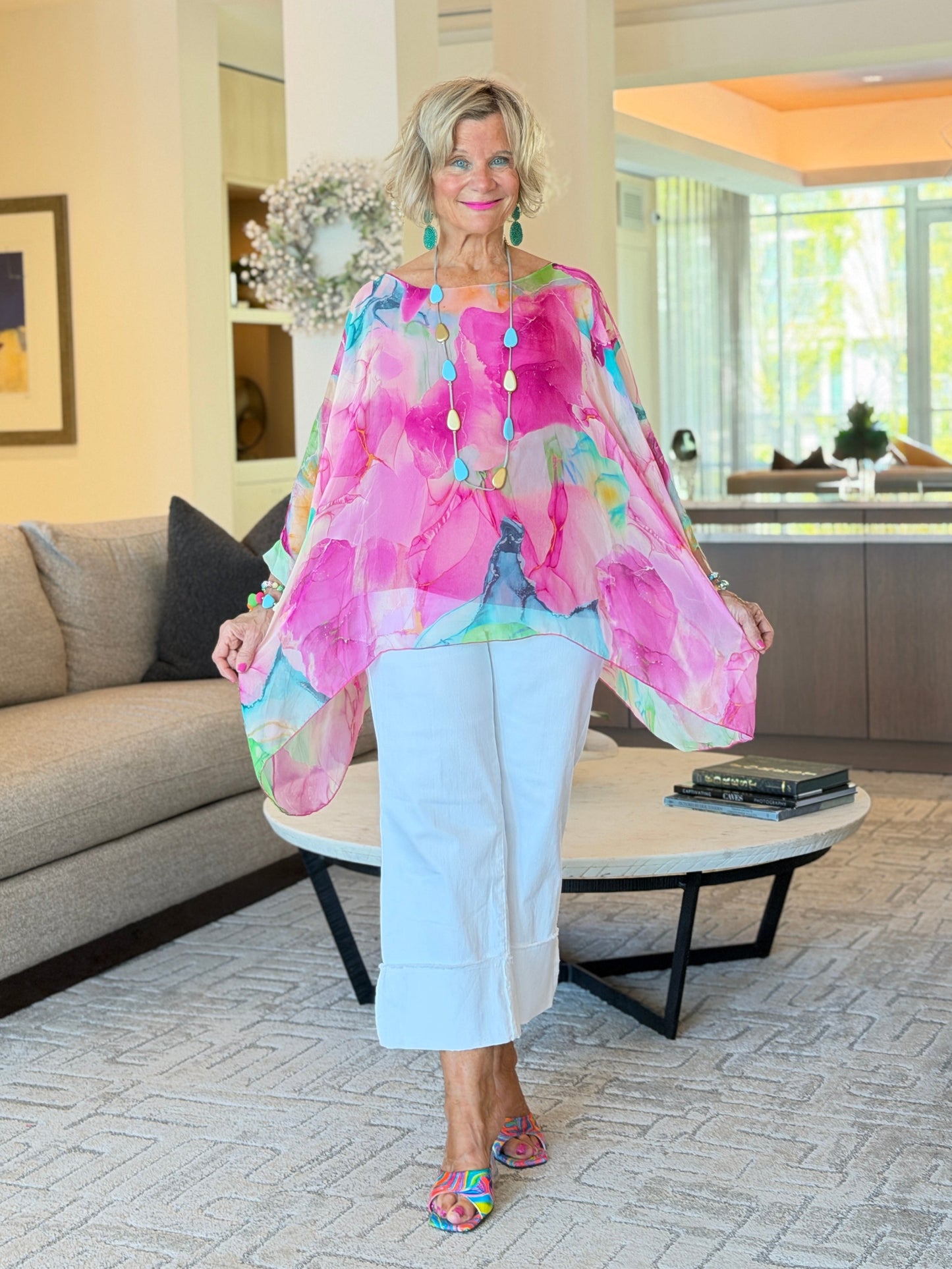 Sofia Zing Silk Kaftan