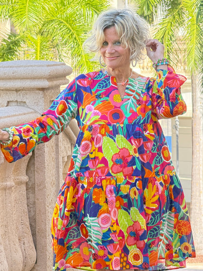 Poppies Ruffle Dress