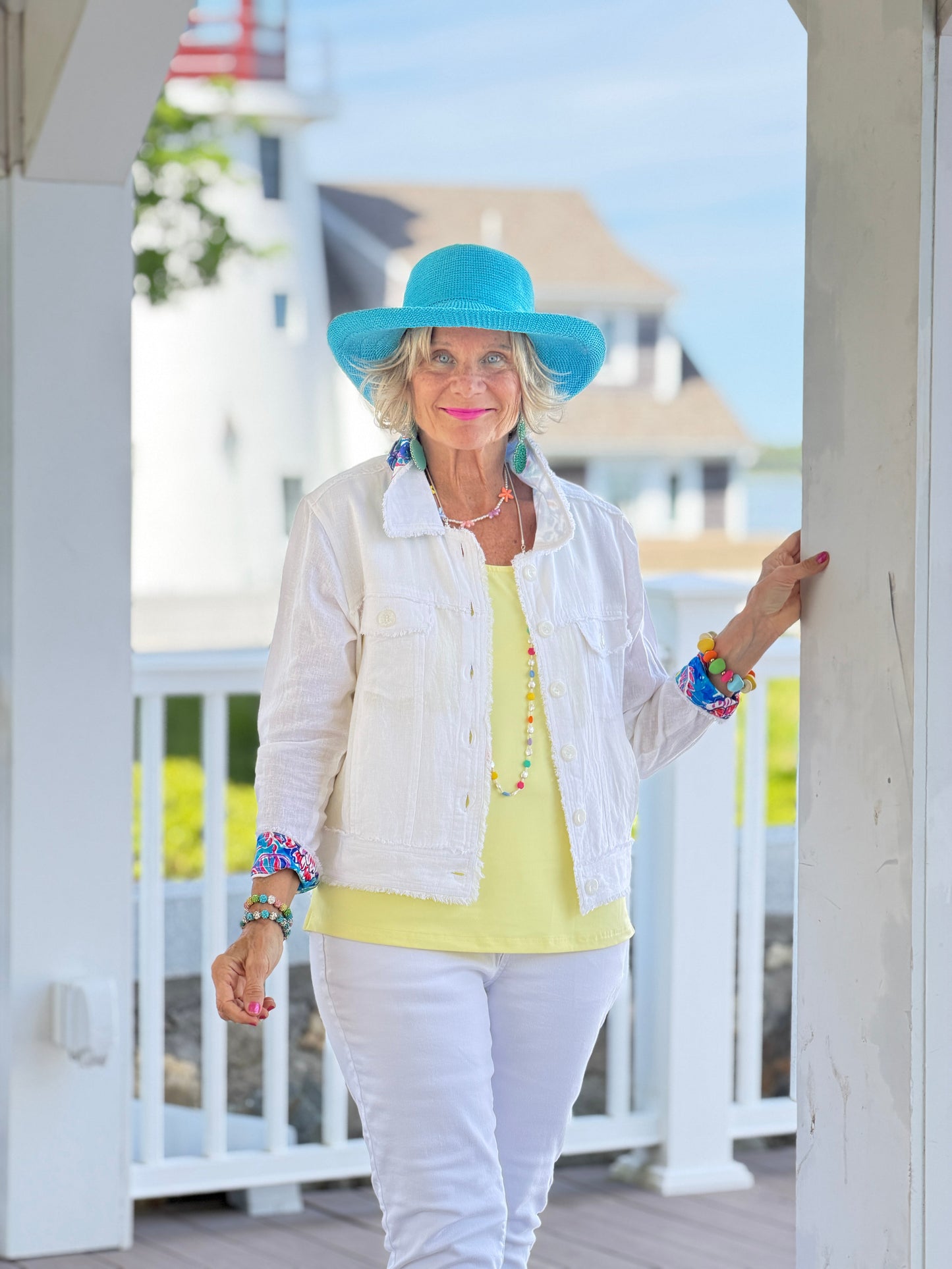 SEASIDE JEWELS LINEN JACKET