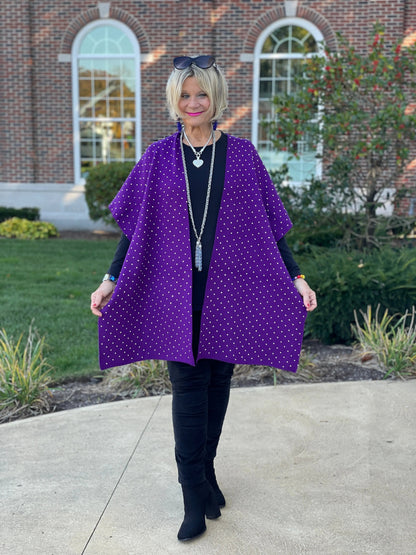 PURPLE BLING CAPE