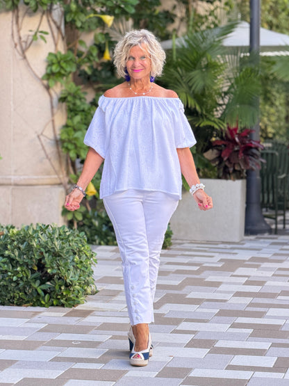 SUMMER WHITE FASHION TOP