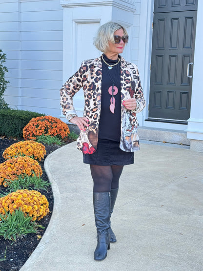One Size Urban Wild – Leopard Print Blazer