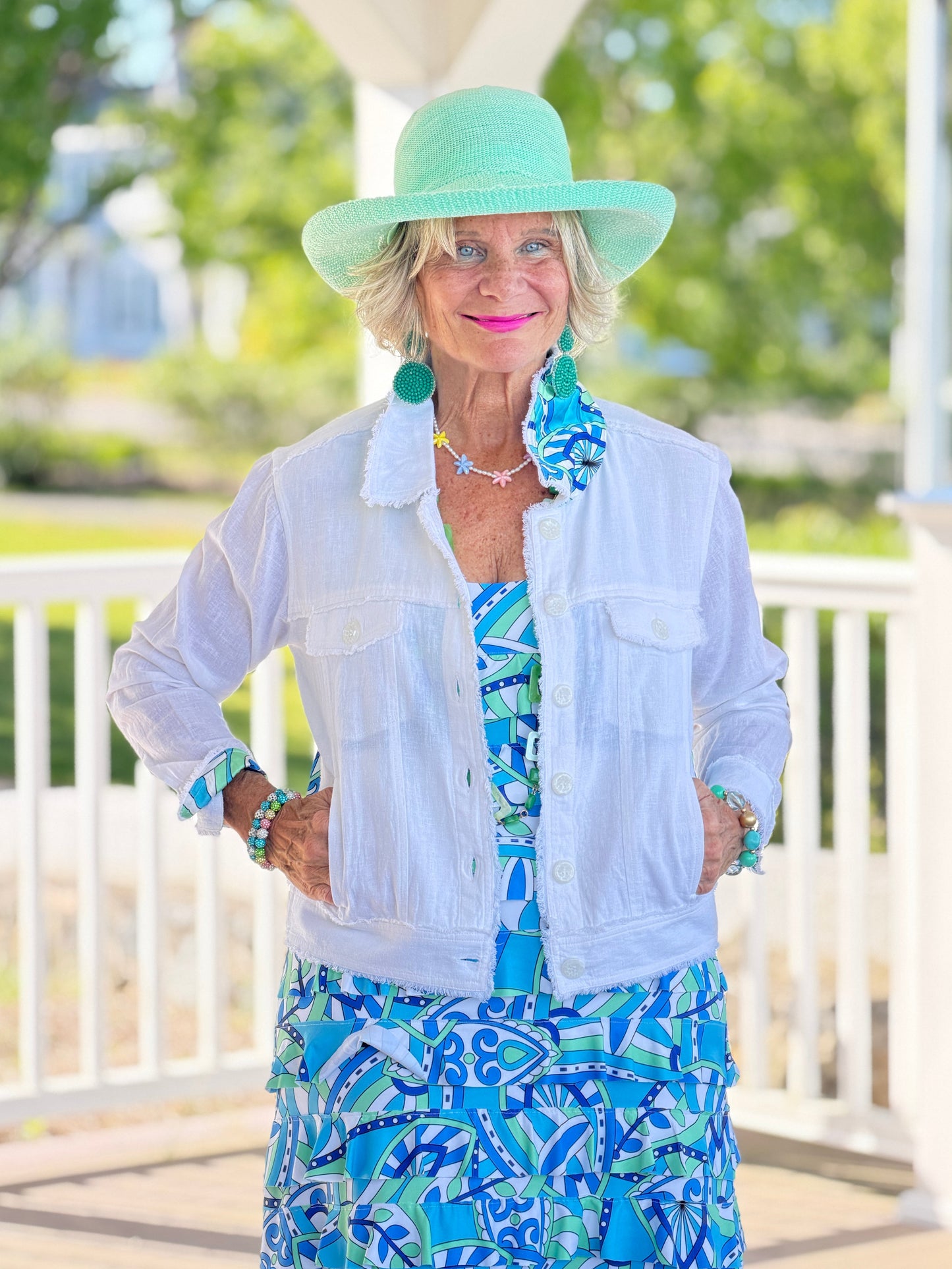 MINT MOSAIC BAY CHA CHA DRESS