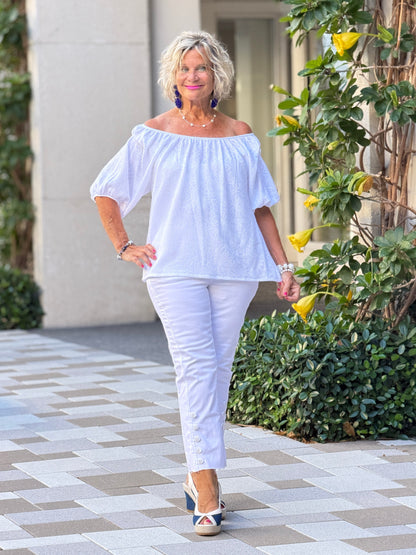 SUMMER WHITE FASHION TOP