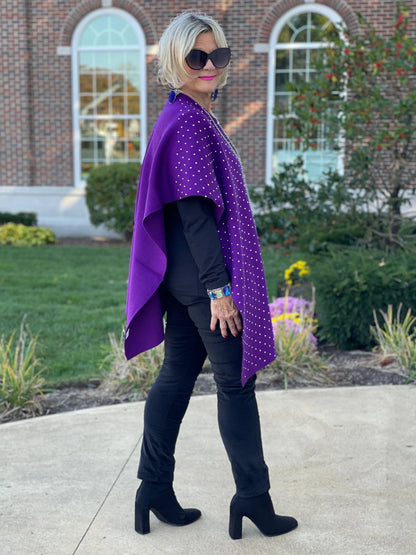PURPLE BLING CAPE
