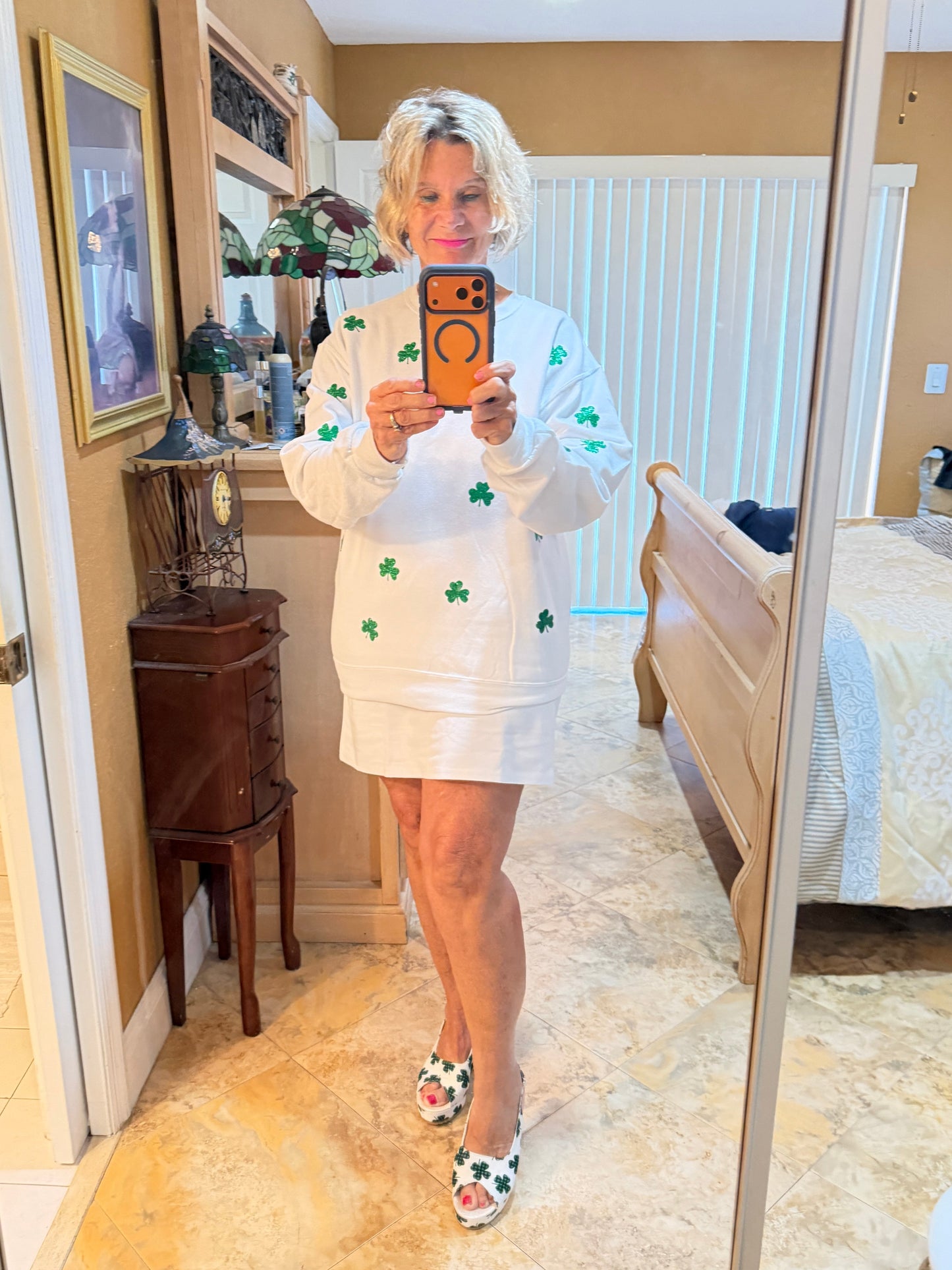 St Patricks Day Glitter Irish Sweatshirt