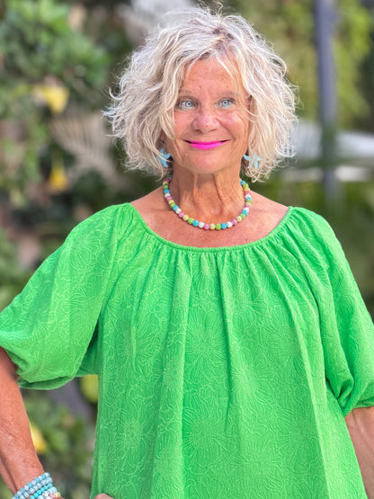 SPRING GREEN FASHION TOP