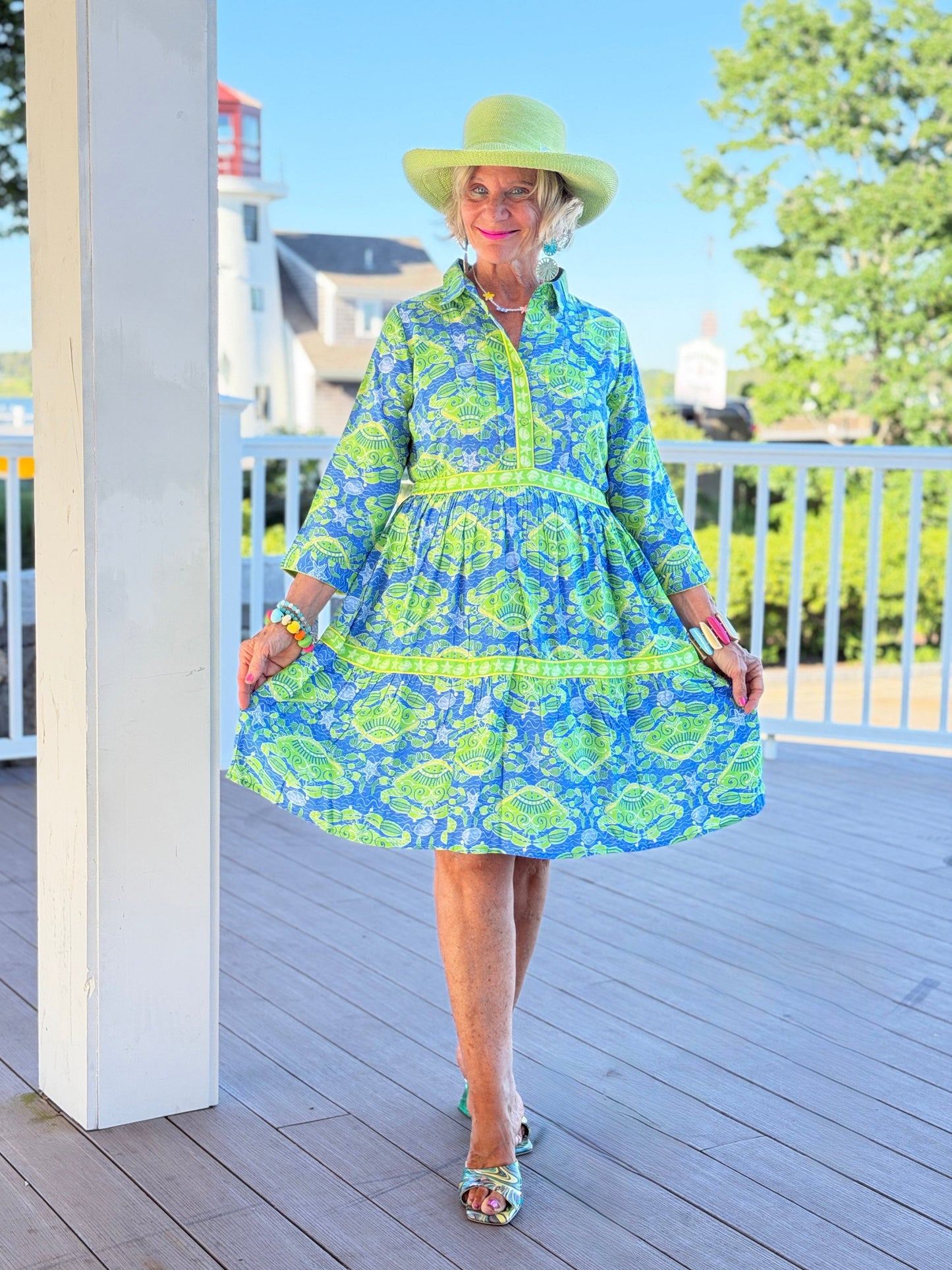 SEA GLASS TREASURE COLLLAR DRESS