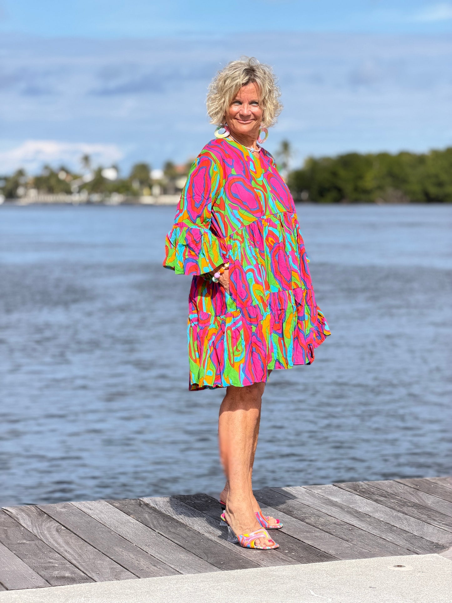 Multi Woodgrain Taos Dress