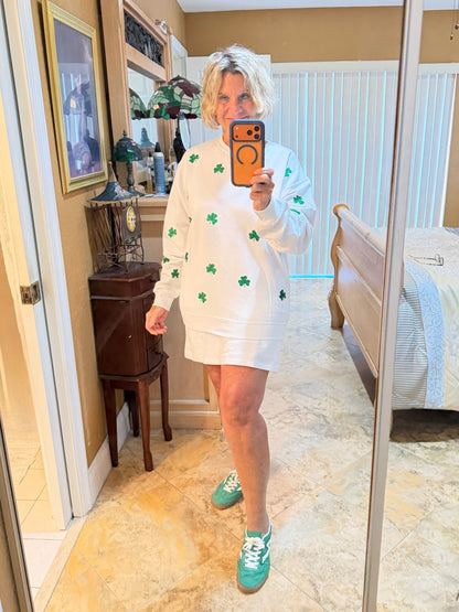 St Patricks Day Glitter Irish Sweatshirt